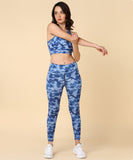 Ocean Blue Printed Leggings