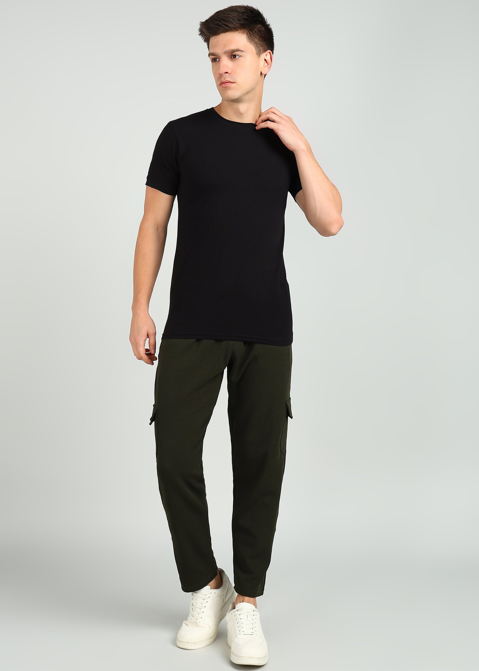 Men's Casual Joggers - Olive Green