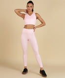 Cross Back Sports Bra – Baby Pink