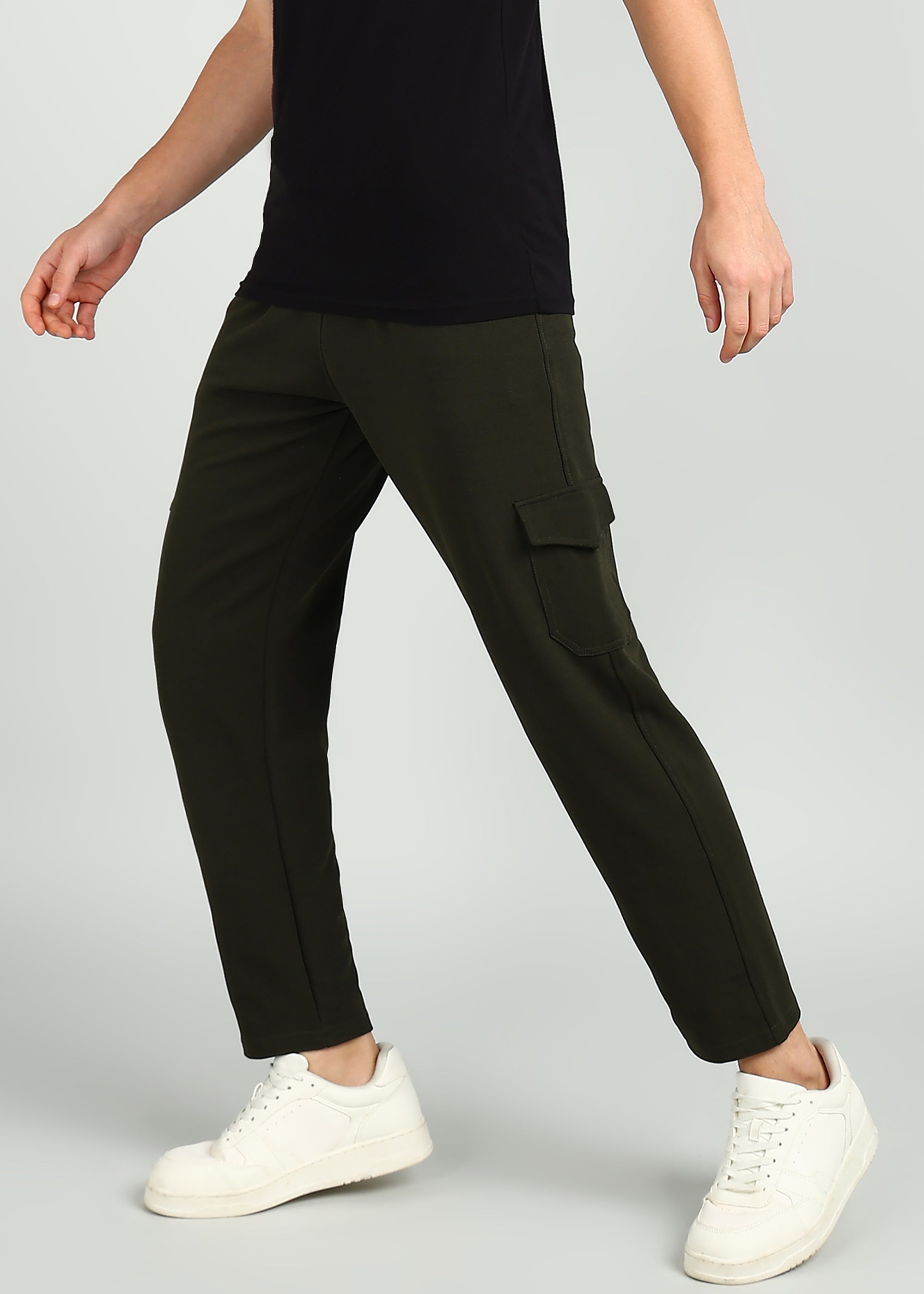 Men's Casual Joggers - Olive Green