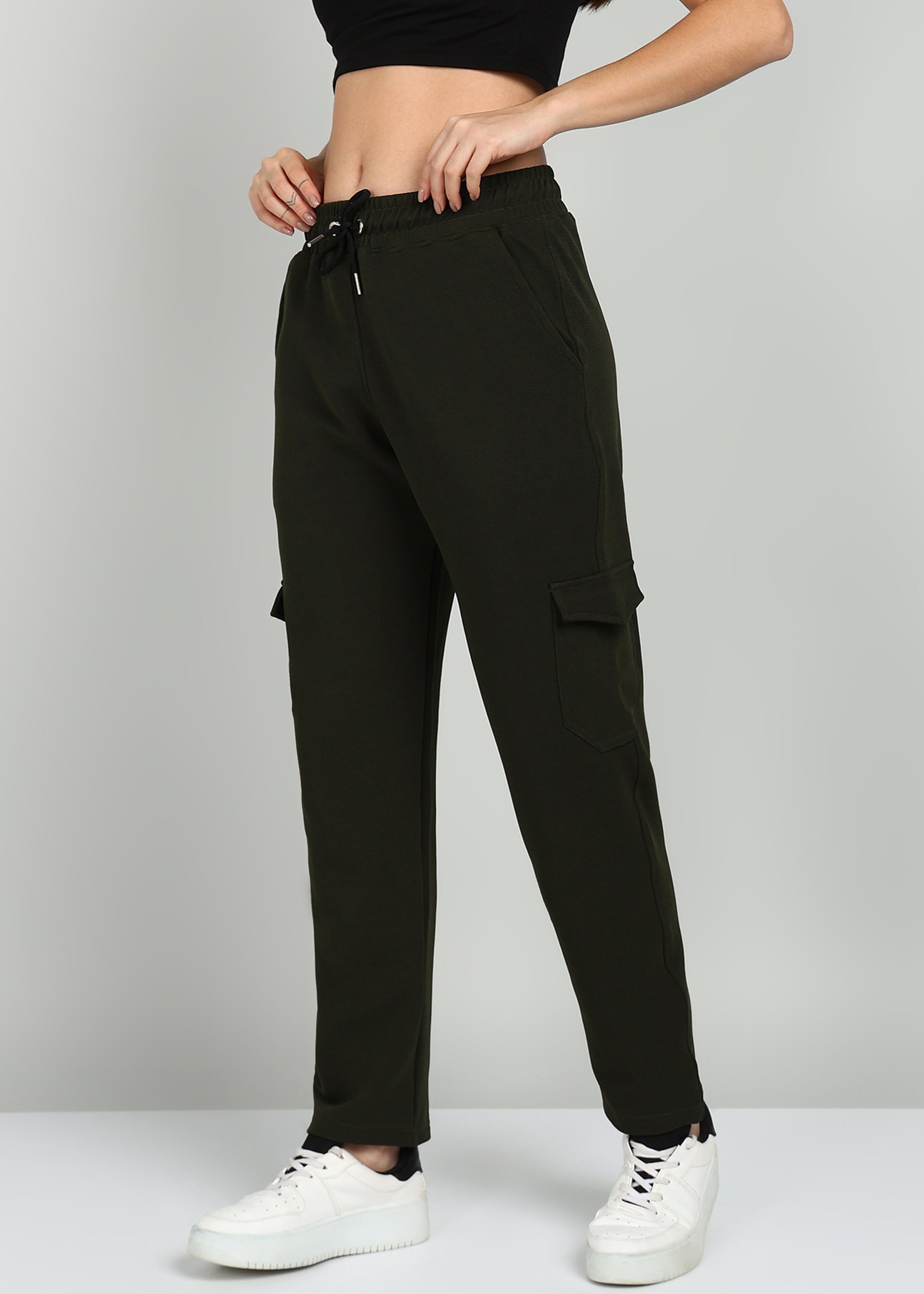 Women's Joggers - Olive Green