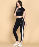 Baddie Crop Top - Black and White