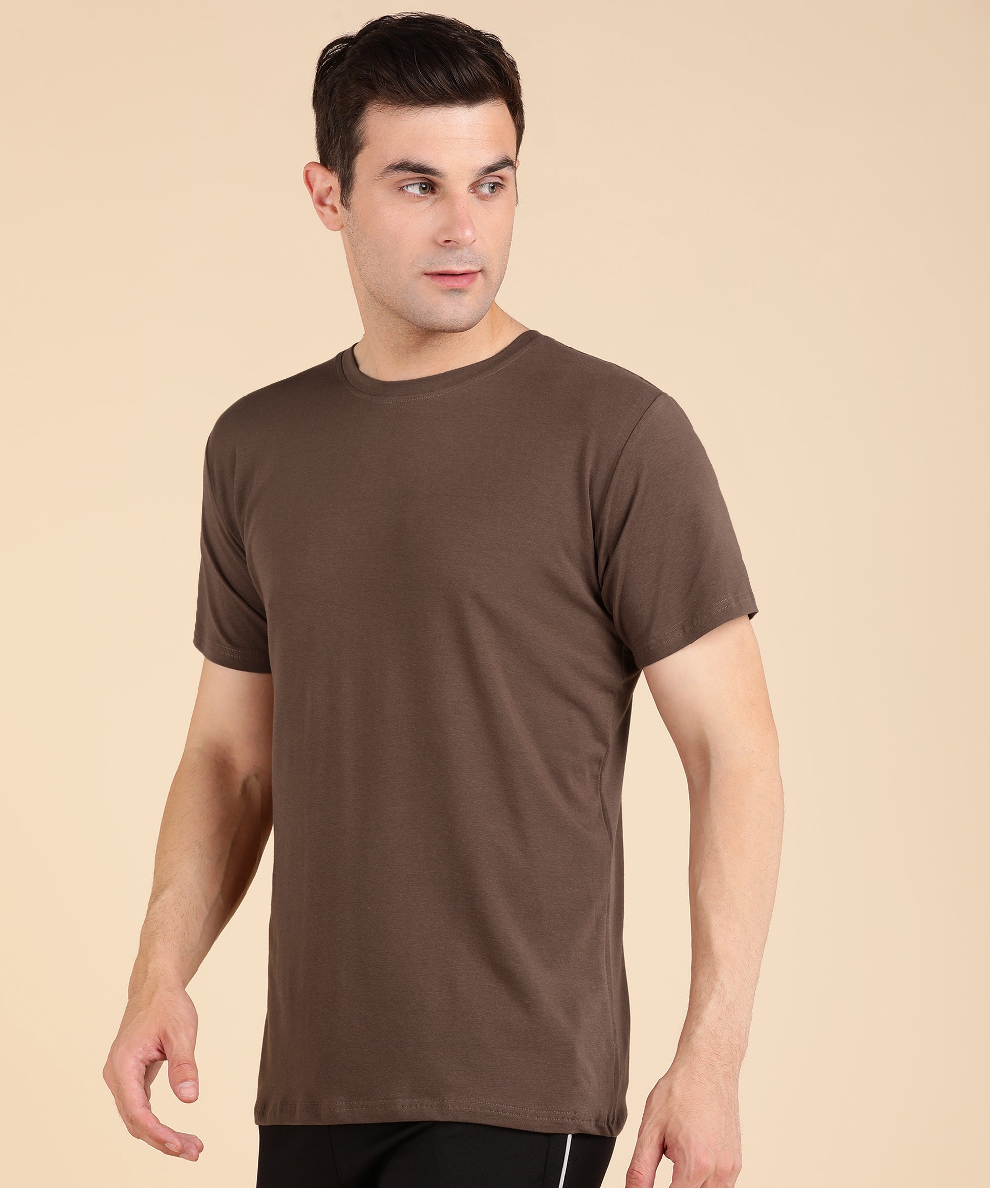 Hold your head Up Tee - Brown