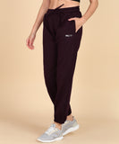 Oversized Track Pants - Wine