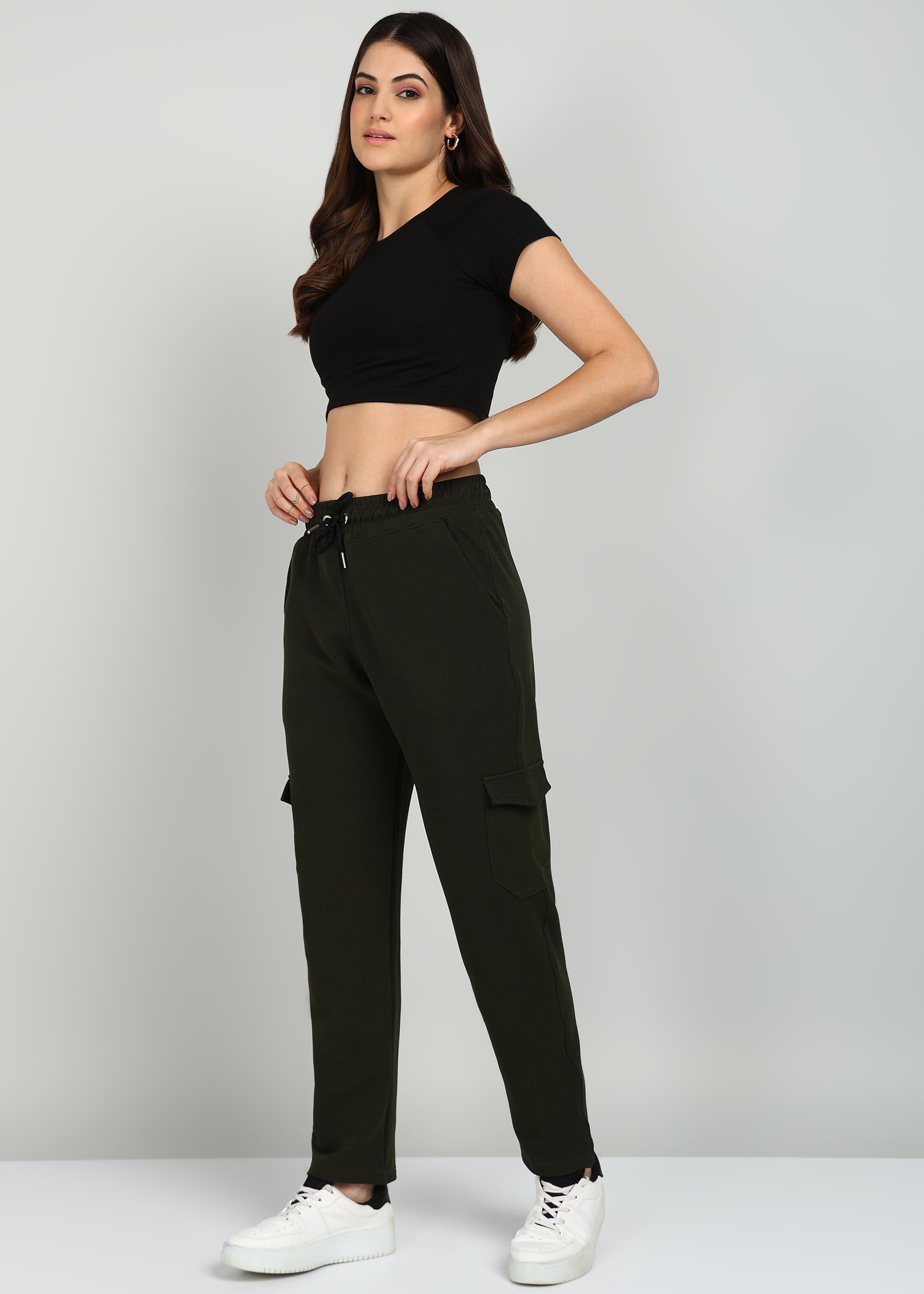 Women's Joggers - Olive Green