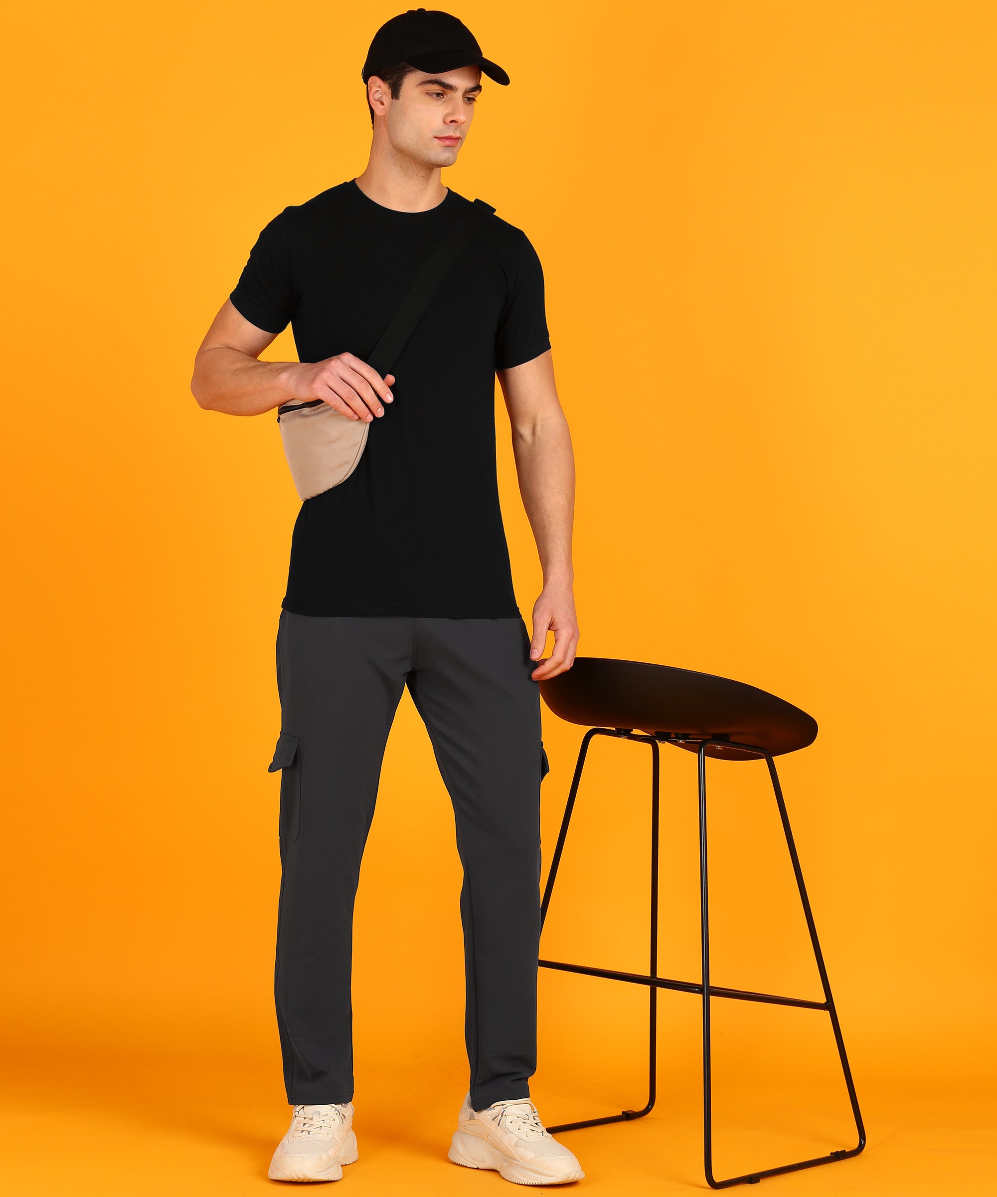Men's Casual Joggers - Dark Grey