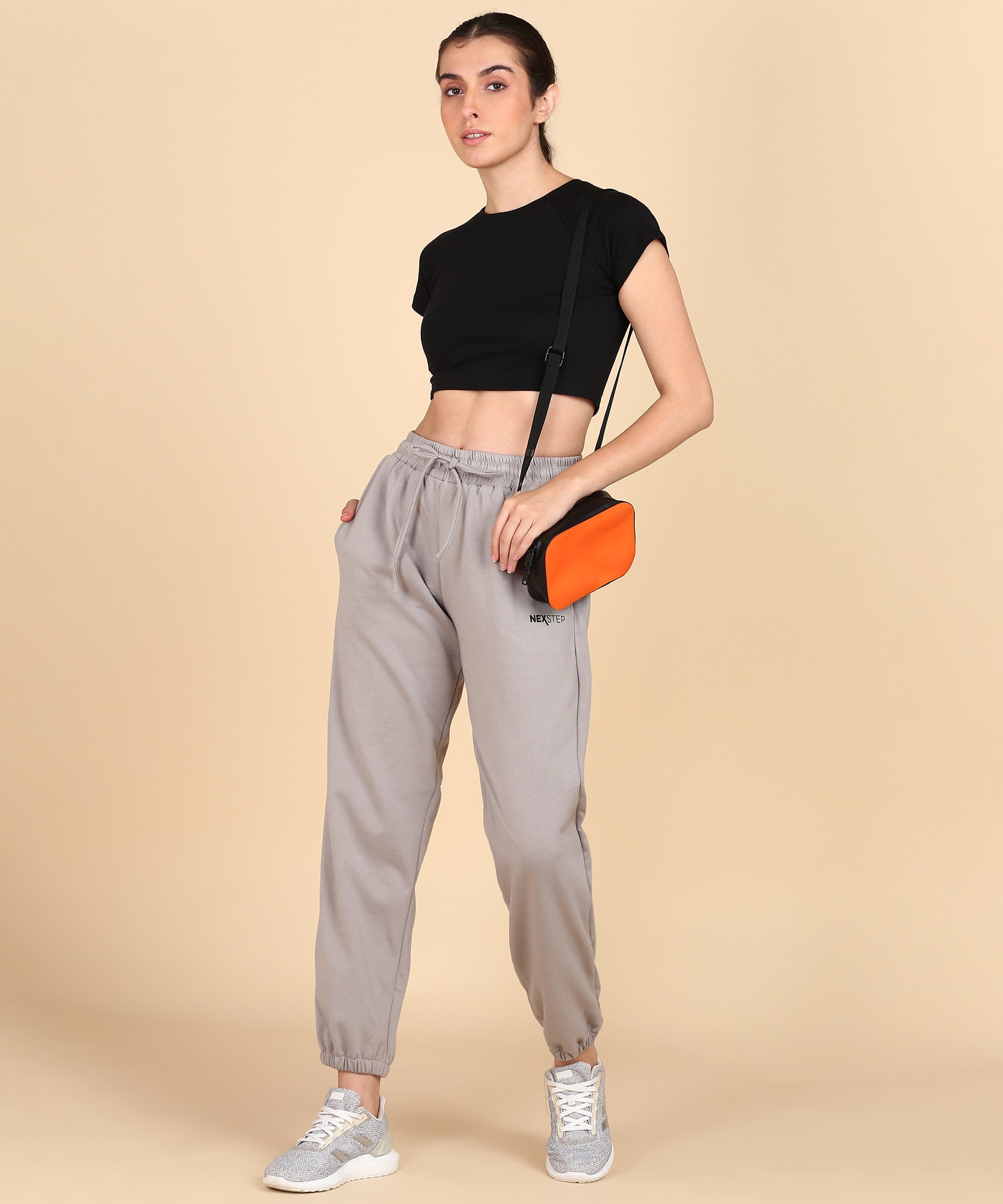 Oversized Track Pants - Grey