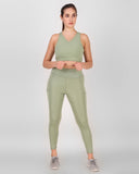 Cross Back Sports Bra - Pista