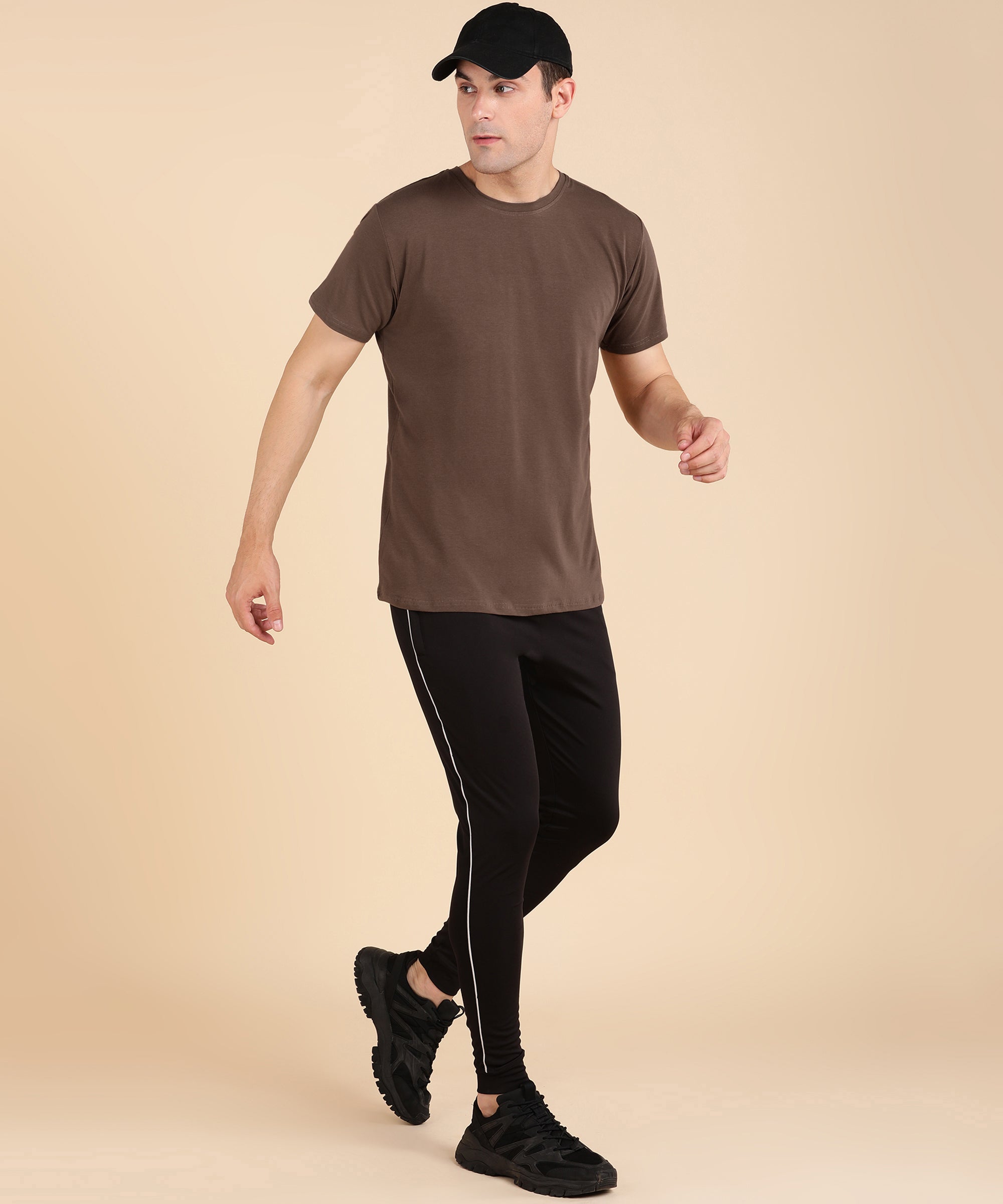 Hold your head Up Tee - Brown