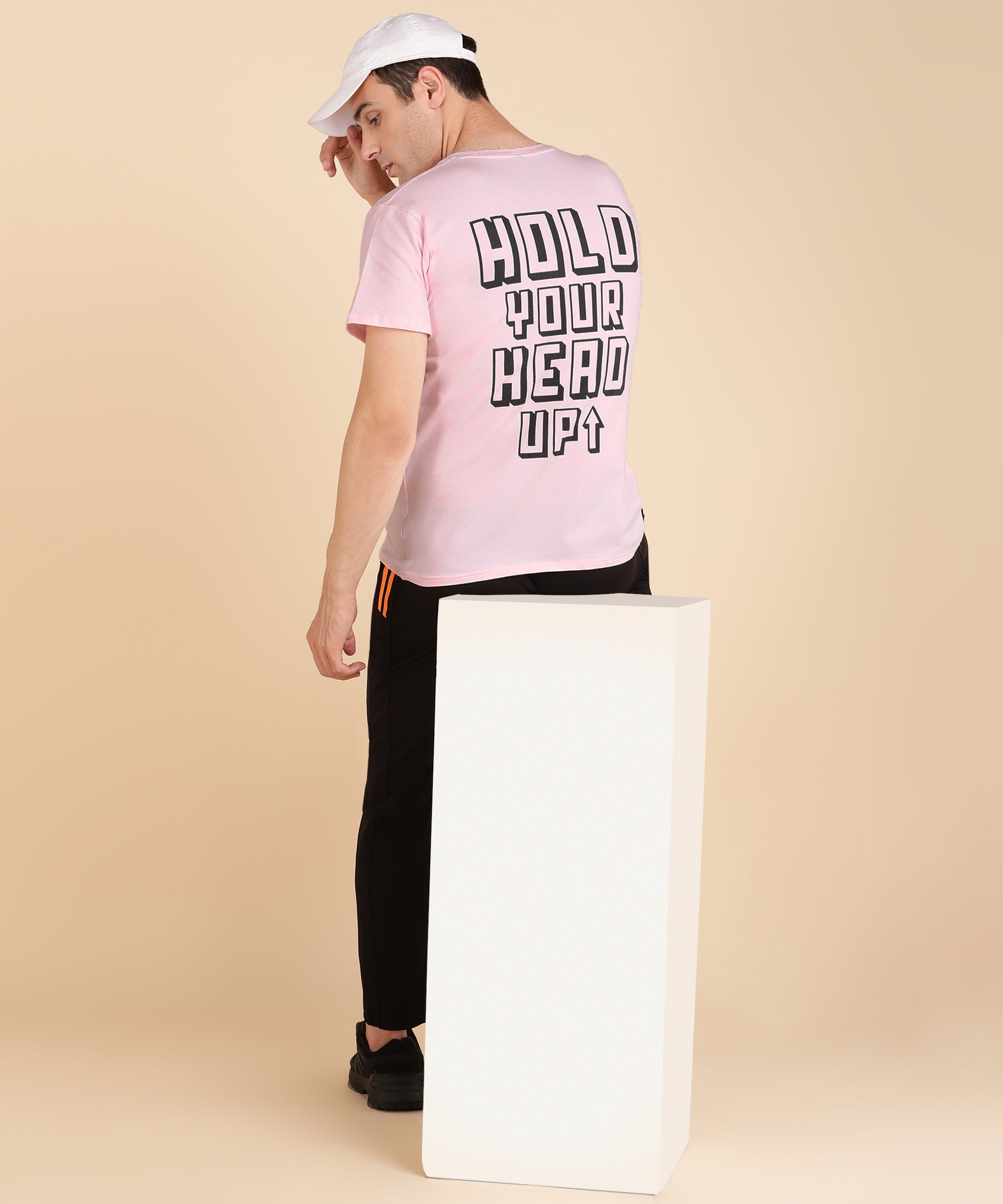 Hold your head Up Tee - Pink