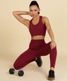 Utility Leggings - Maroon