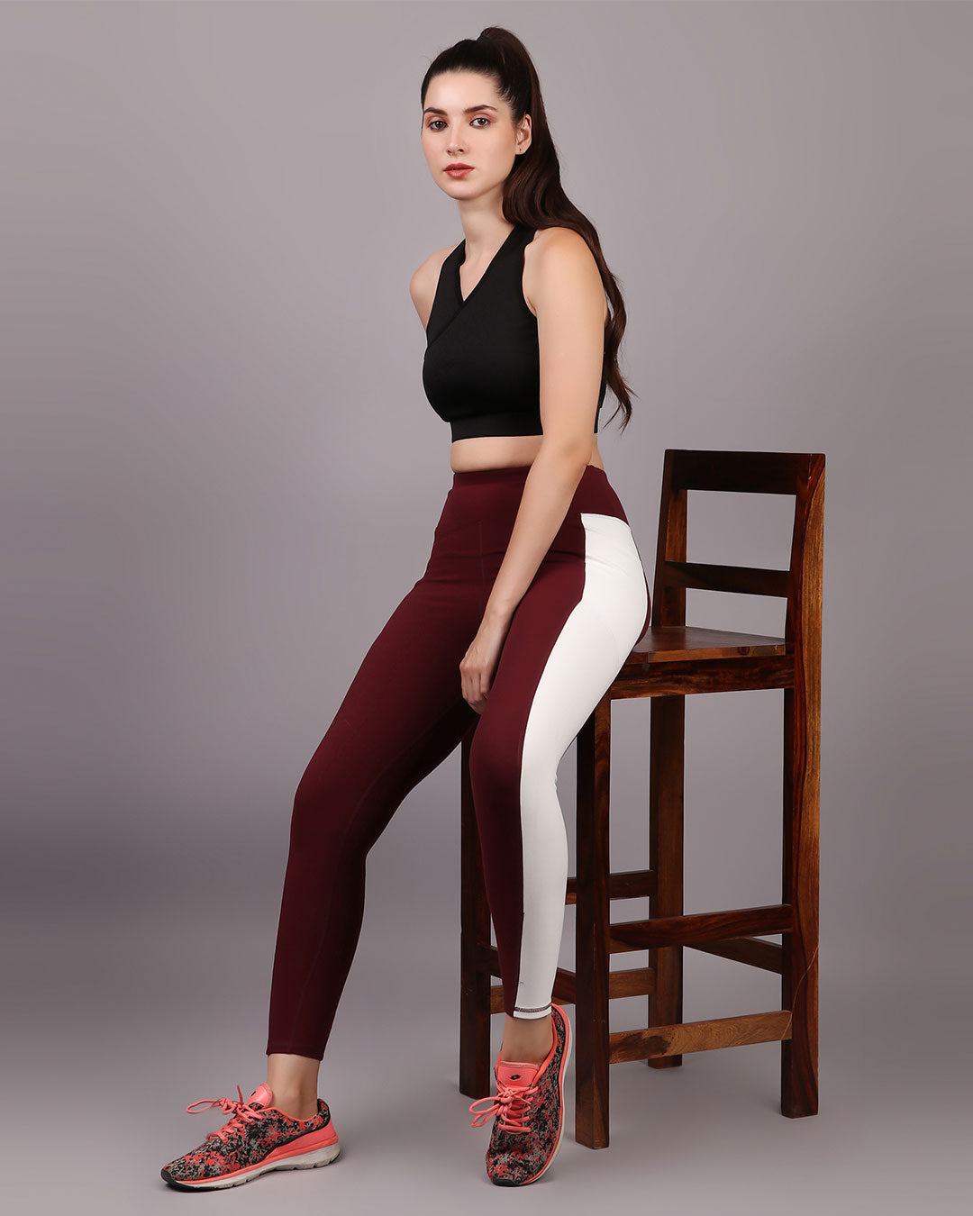 Gym Leggings - Maroon