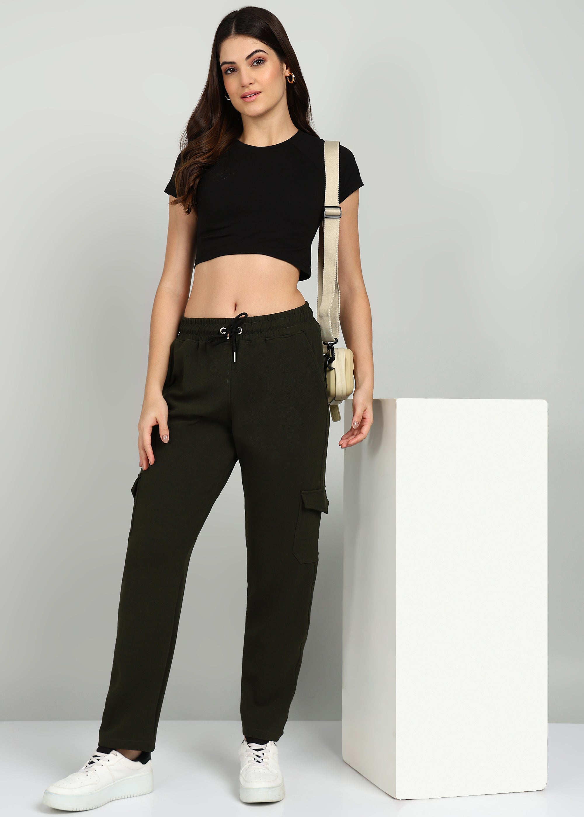 Women's Joggers - Olive Green