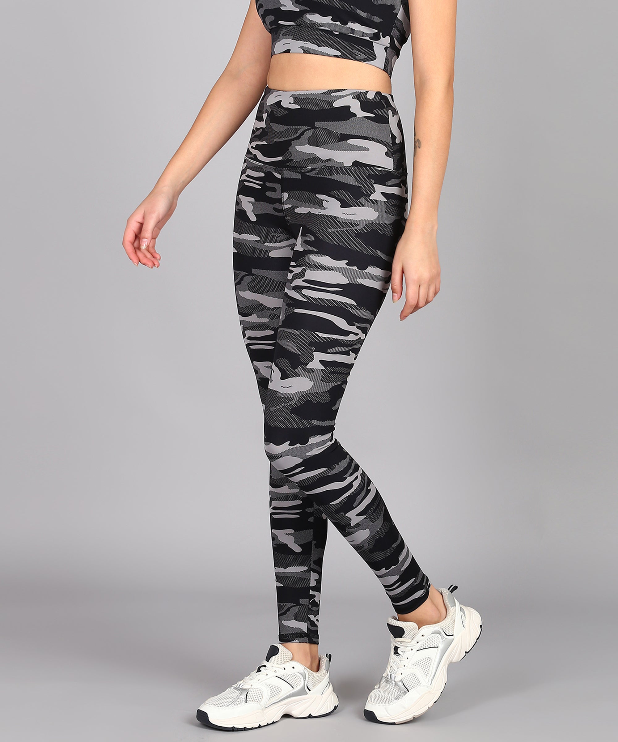 Grey Camouflage Leggings