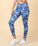 Ocean Blue Printed Leggings