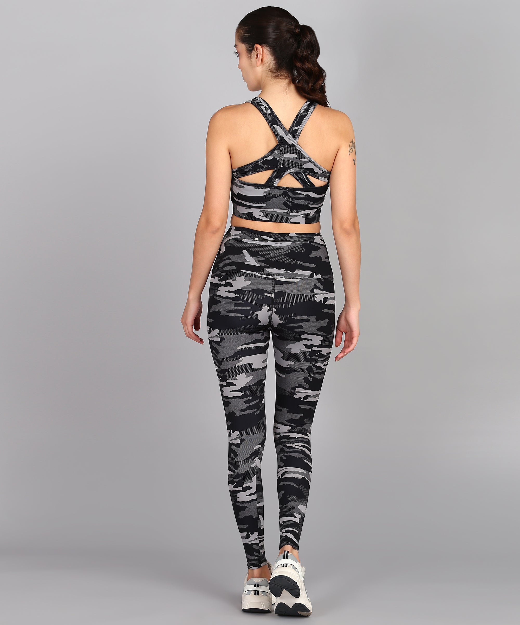 Grey Camouflage Leggings