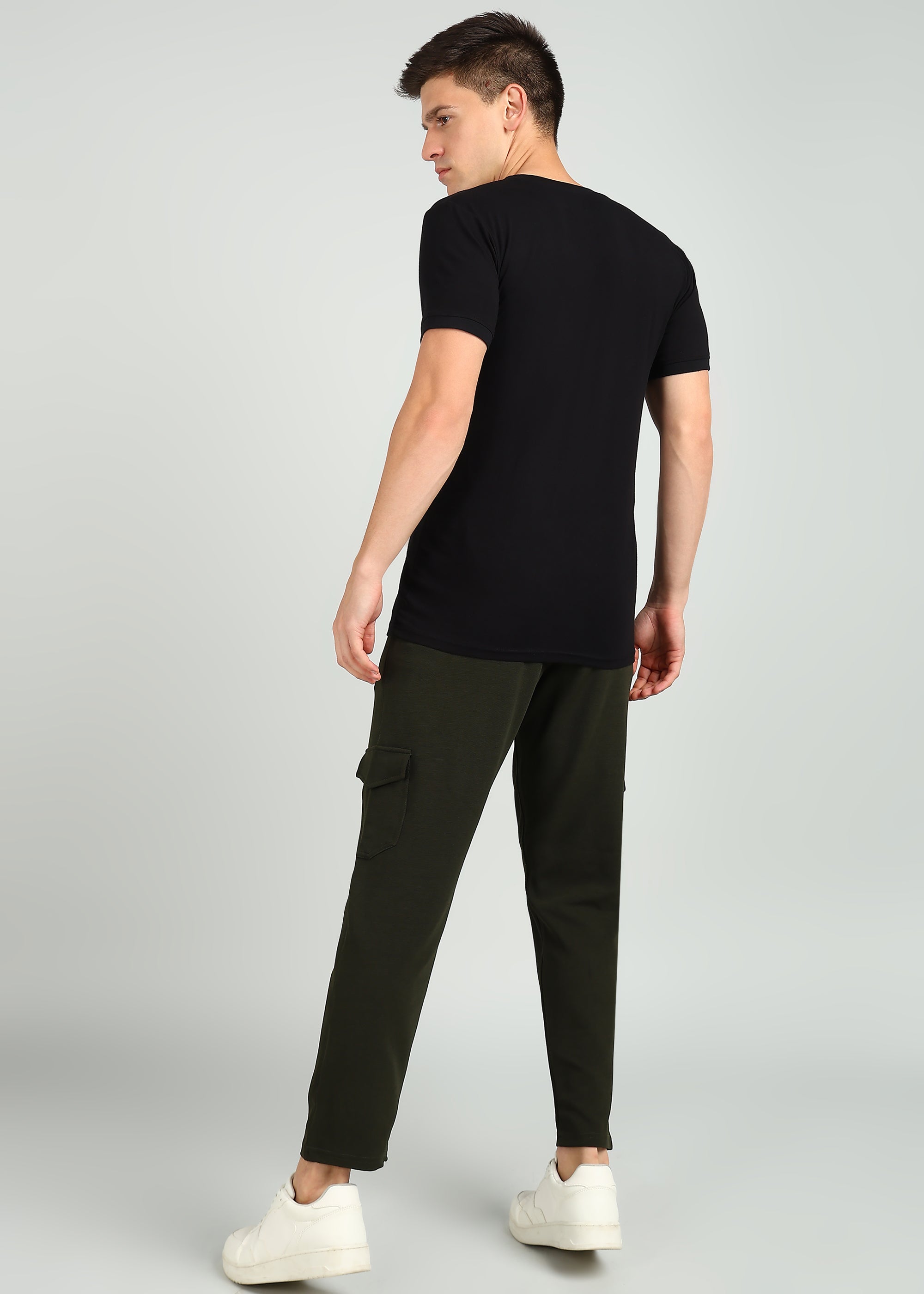 Men's Casual Joggers - Olive Green