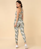 Green Leaf Printed Leggings