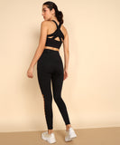 Fearless Leggings - Black and Orange