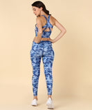Ocean Blue Printed Leggings