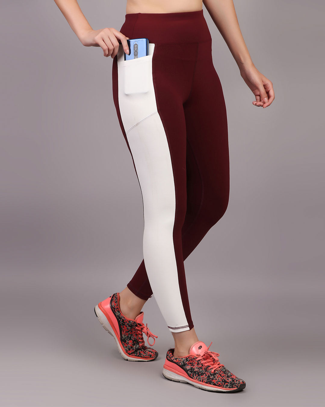 Gym Leggings - Maroon