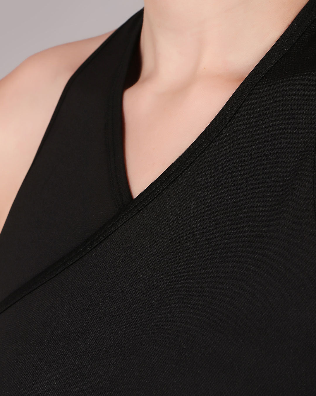 Cross Back Sports Bra - Black