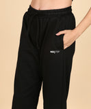 Oversized Track Pants - Black