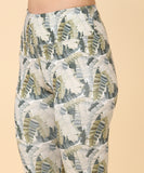 Green Leaf Printed Leggings