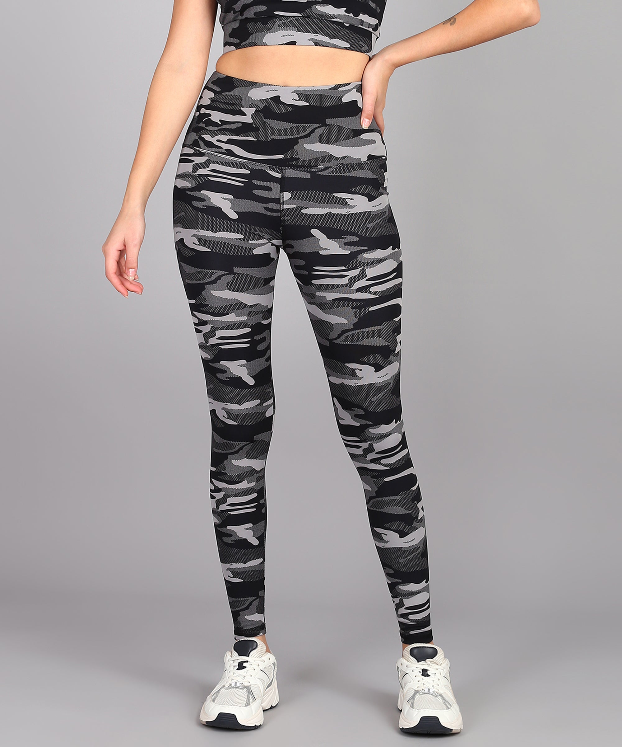 Grey Camouflage Leggings