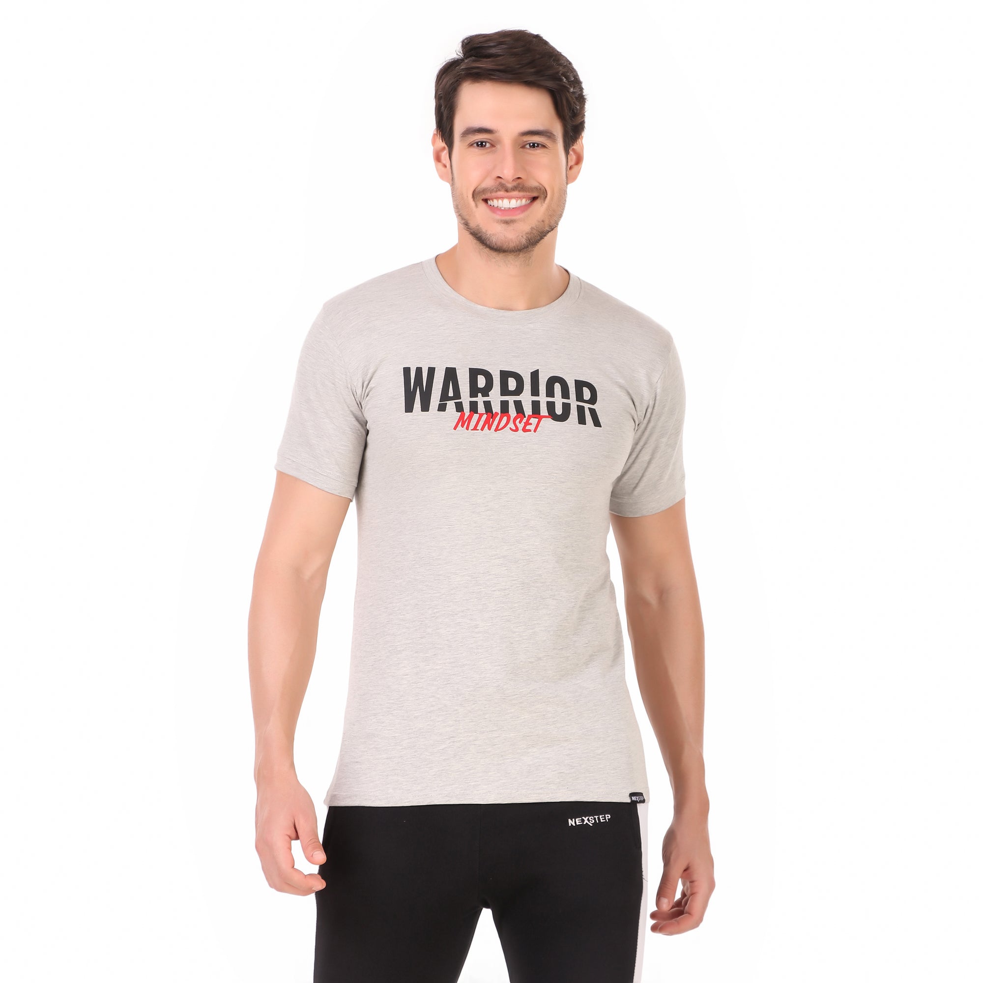 Warrior Mindset Tee - Grey Melange
