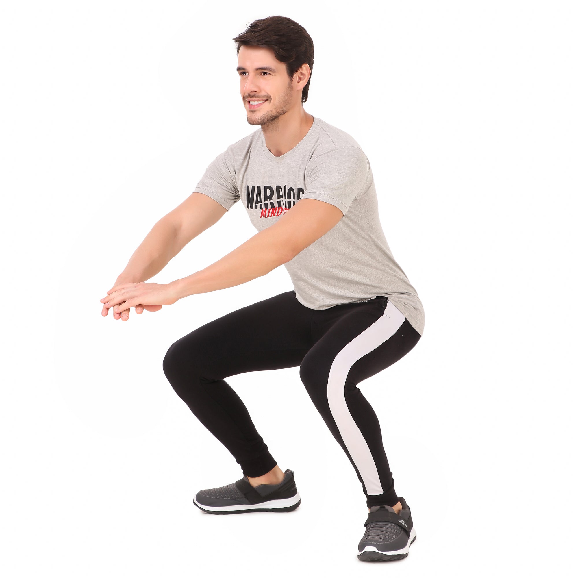 Warrior Mindset Tee - Grey Melange