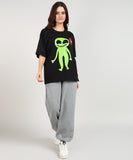 Green Alien Oversized T-shirt