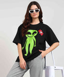 Green Alien Oversized T-shirt