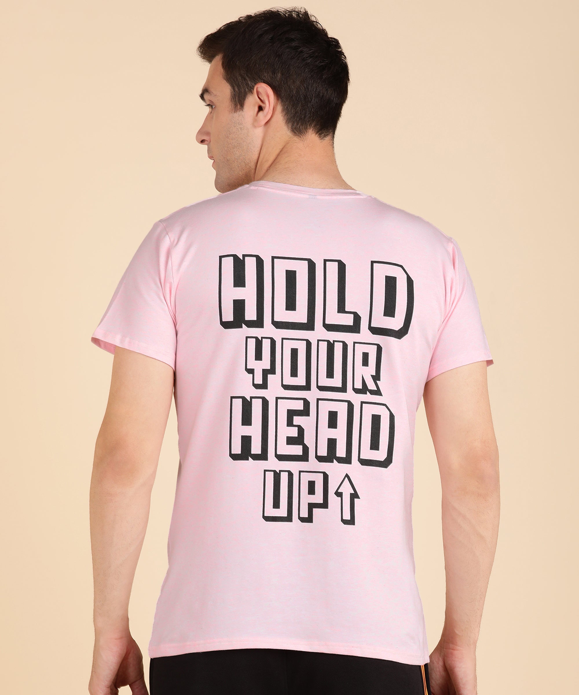 Hold your head Up Tee - Pink
