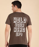 Hold your head Up Tee - Brown