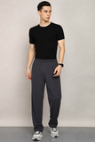 Men's Loose-Fit Track Pants - Dark Grey