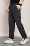 Men's Loose-Fit Track Pants - Dark Grey